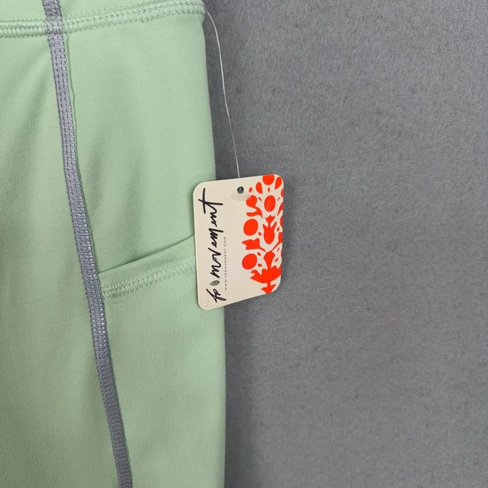 FP Movement Leggings Women Small Mint Green High Rise Pocket Athleisure Gym